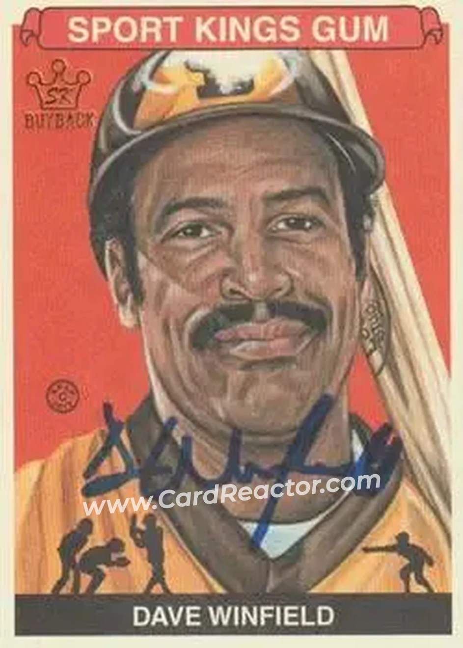 2015 Leaf Sportkings - Buyback Autos #217 - Dave Winfield - San Diego Padres - Front
