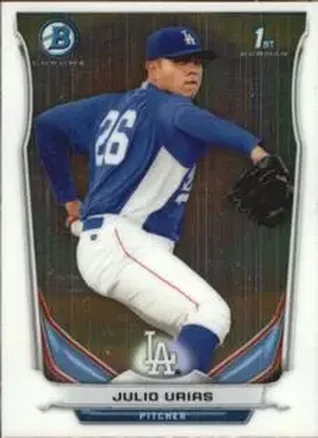 2014 Bowman Chrome Mini #2 - Julio Urias - Los Angeles Dodgers