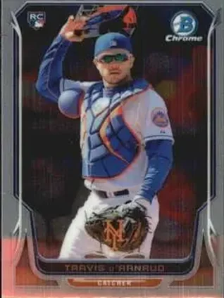 2014 Bowman Chrome Mini #3 - Travis d’Arnaud - New York Mets