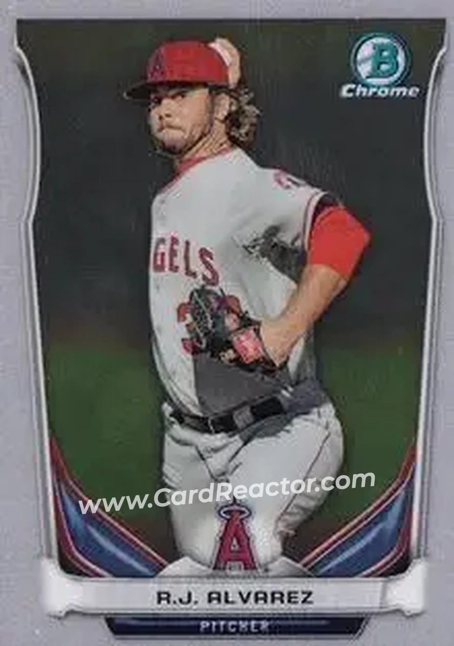 2014 Bowman Chrome Mini #4 - R.J. Alvarez - Los Angeles Angels - Front