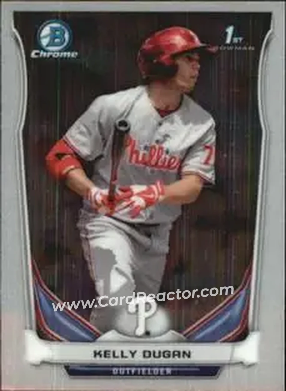 2014 Bowman Chrome Mini #6 - Kelly Dugan - Philadelphia Phillies - Front