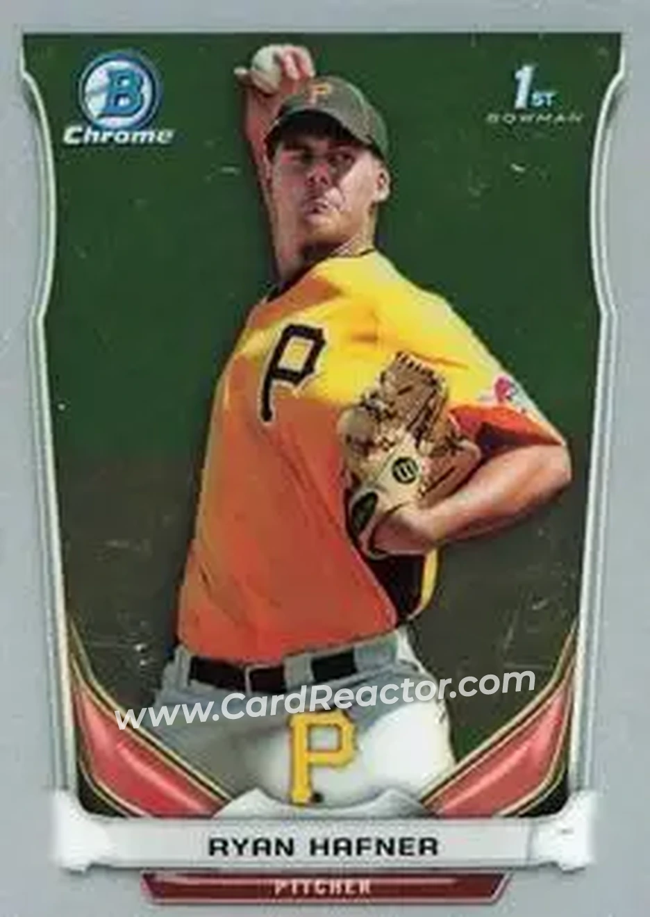 2014 Bowman Chrome Mini #7 - Ryan Hafner - Pittsburgh Pirates - Front
