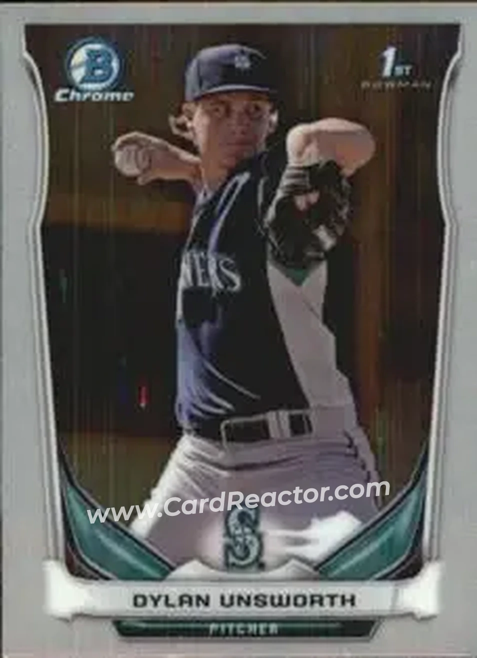 2014 Bowman Chrome Mini #13 - Dylan Unsworth - Seattle Mariners - Front