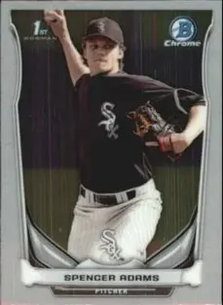 2014 Bowman Chrome Mini #15 - Spencer Adams - Chicago White Sox