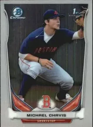 2014 Bowman Chrome Mini #17 - Michael Chavis - Boston Red Sox