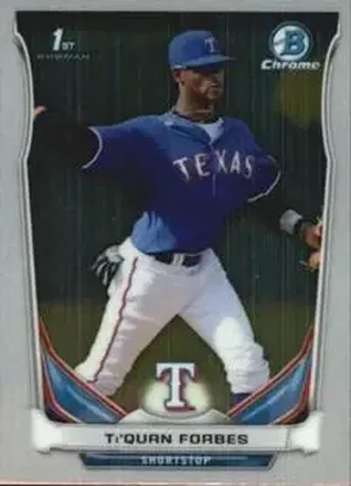 2014 Bowman Chrome Mini #19 - Ti'Quan Forbes - Texas Rangers