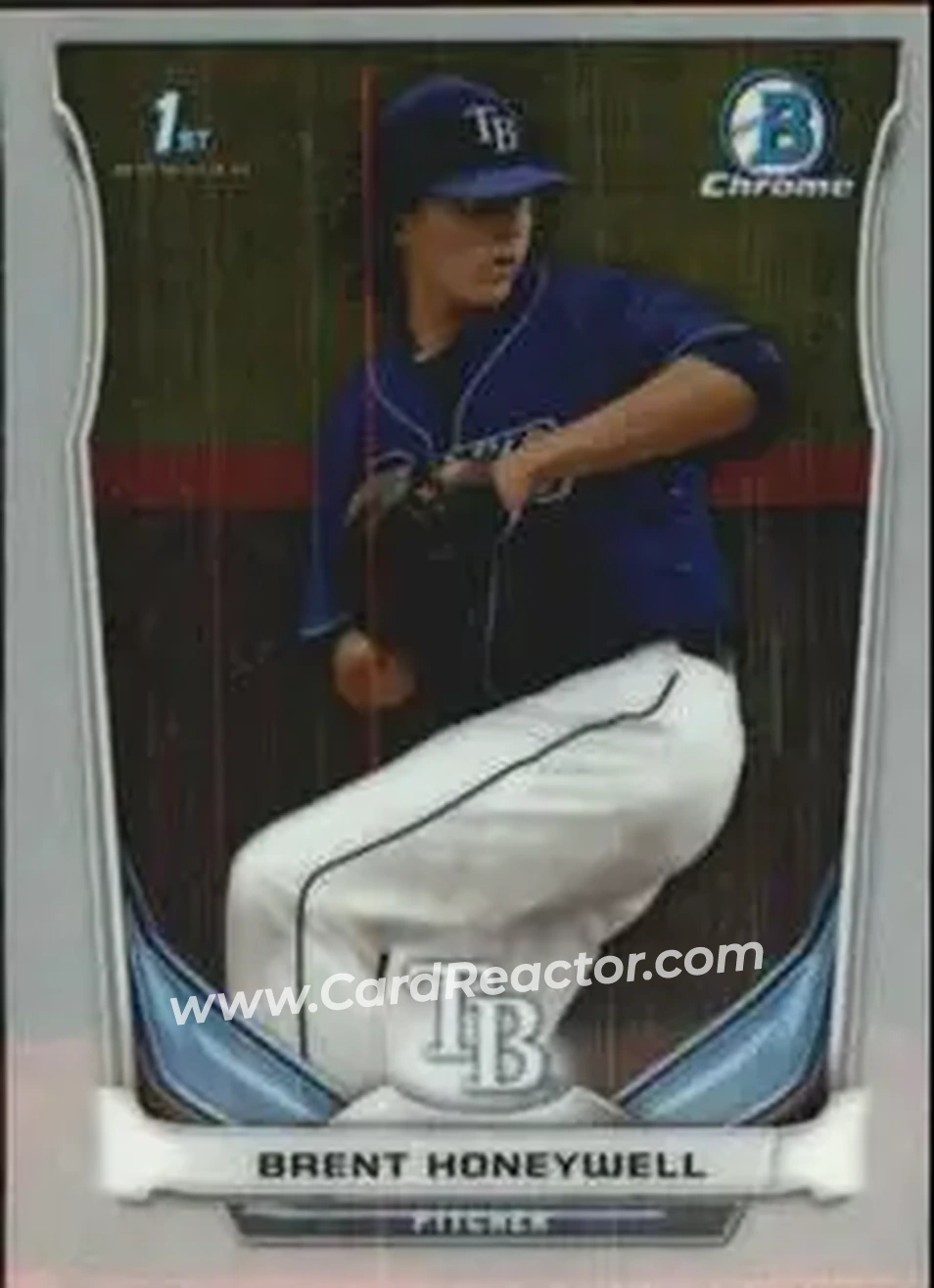 2014 Bowman Chrome Mini #21 - Brent Honeywell Jr. - Tampa Bay Rays - Front