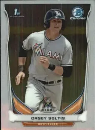 2014 Bowman Chrome Mini #26 - Casey Soltis - Miami Marlins