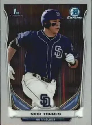 2014 Bowman Chrome Mini #27 - Nick Torres - San Diego Padres