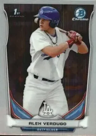 2014 Bowman Chrome Mini #28 - Alex Verdugo - Los Angeles Dodgers