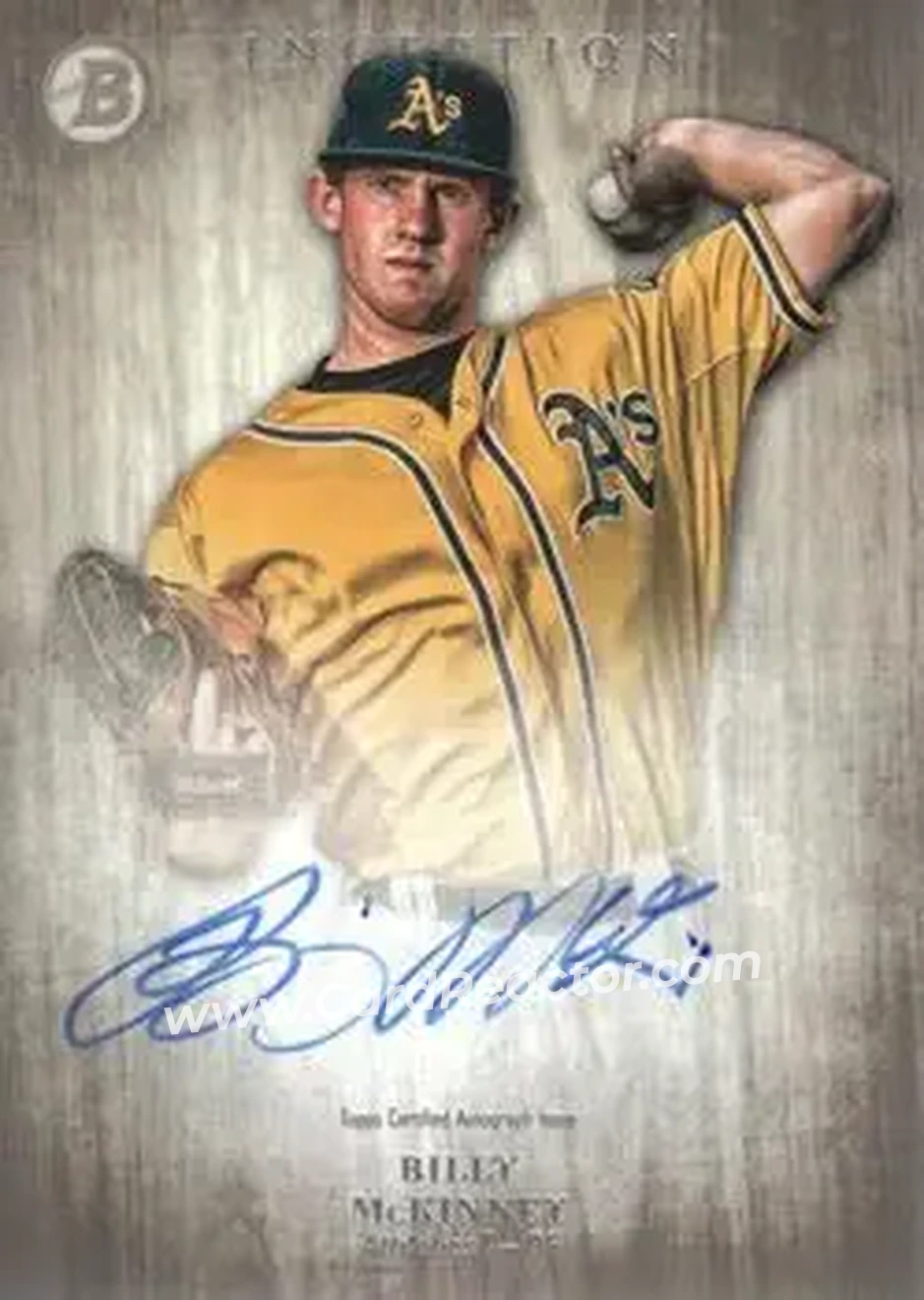 2014 Bowman Inception #PA-BM - Billy McKinney - Oakland Athletics - Front 2014 Bowman Inception #PA-BM - Billy McKinney - Oakland Athletics - Front
