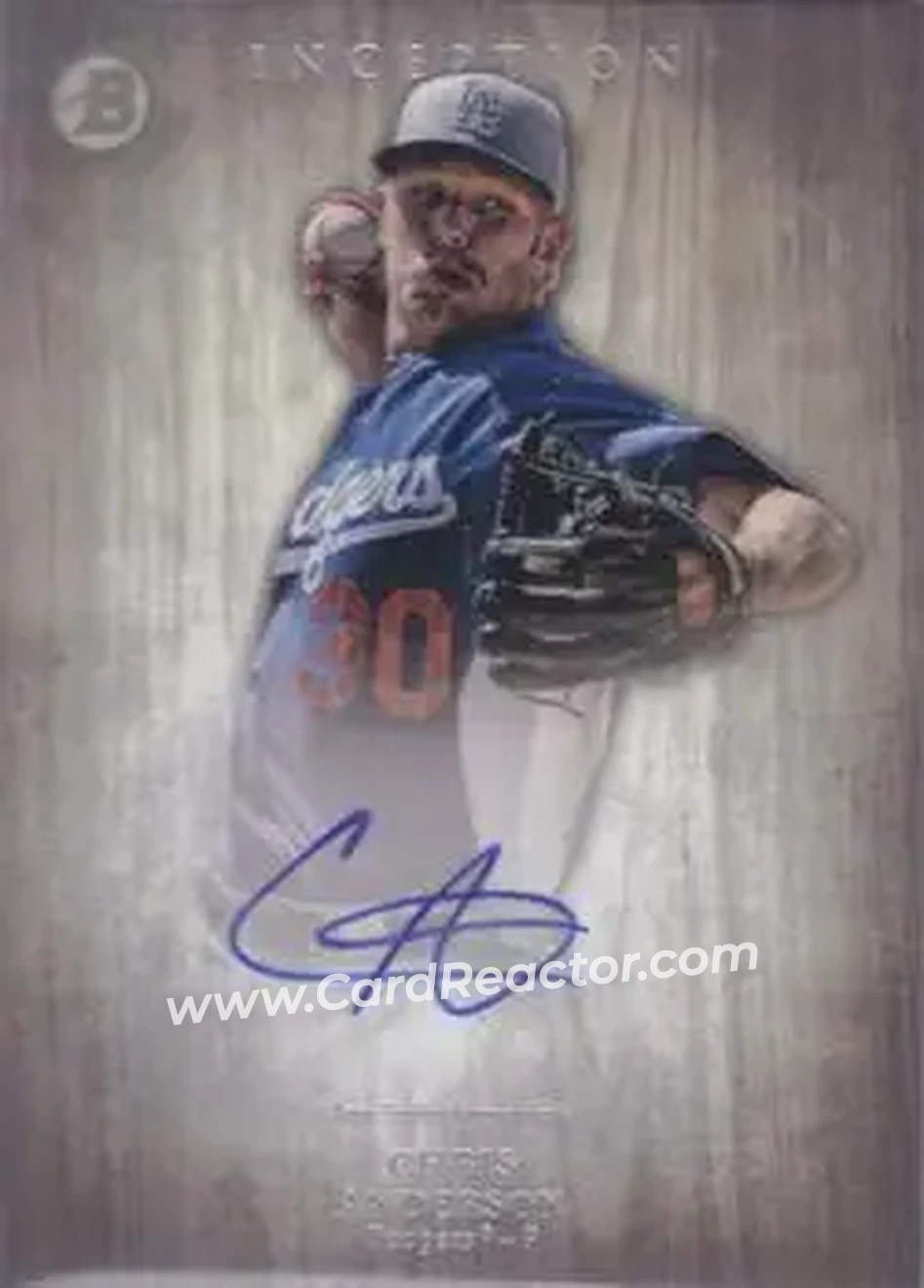 2014 Bowman Inception #PA-CA - Chris Anderson - Los Angeles Dodgers - Front