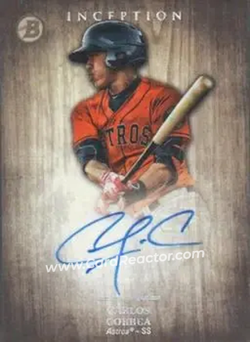 2014 Bowman Inception #PA-CC - Carlos Correa - Houston Astros - Front