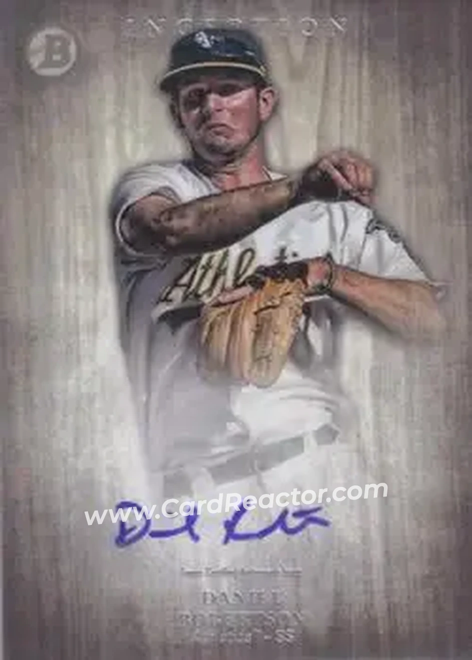 2014 Bowman Inception #PA-DR - Daniel Robertson - Oakland Athletics - Front
