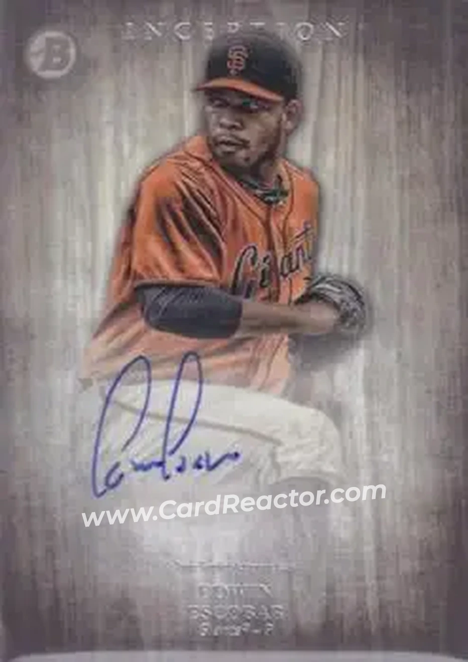 2014 Bowman Inception #PA-EE - Edwin Escobar - San Francisco Giants - Front