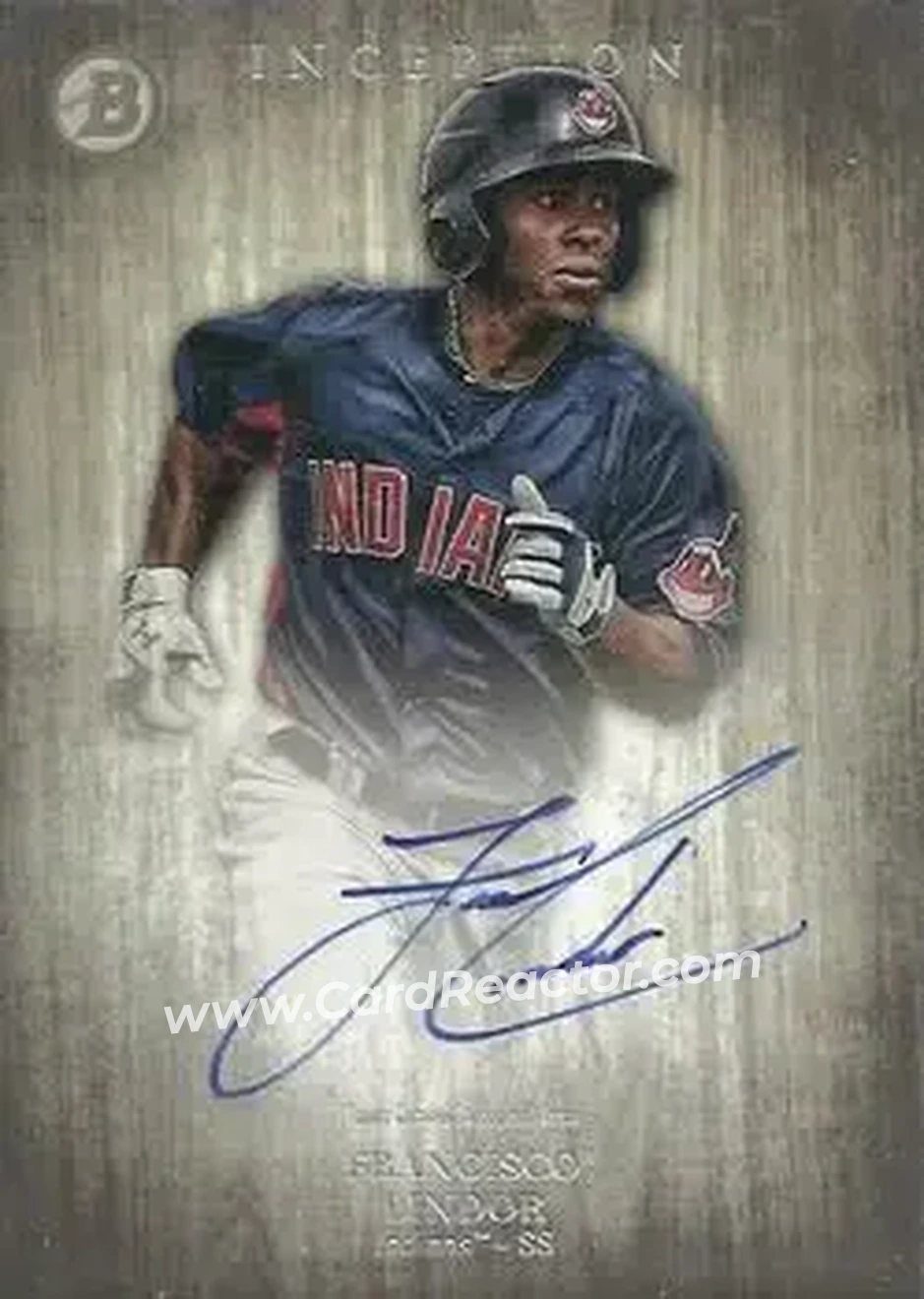2014 Bowman Inception #PA-FL - Francisco Lindor - Cleveland Indians - Front
