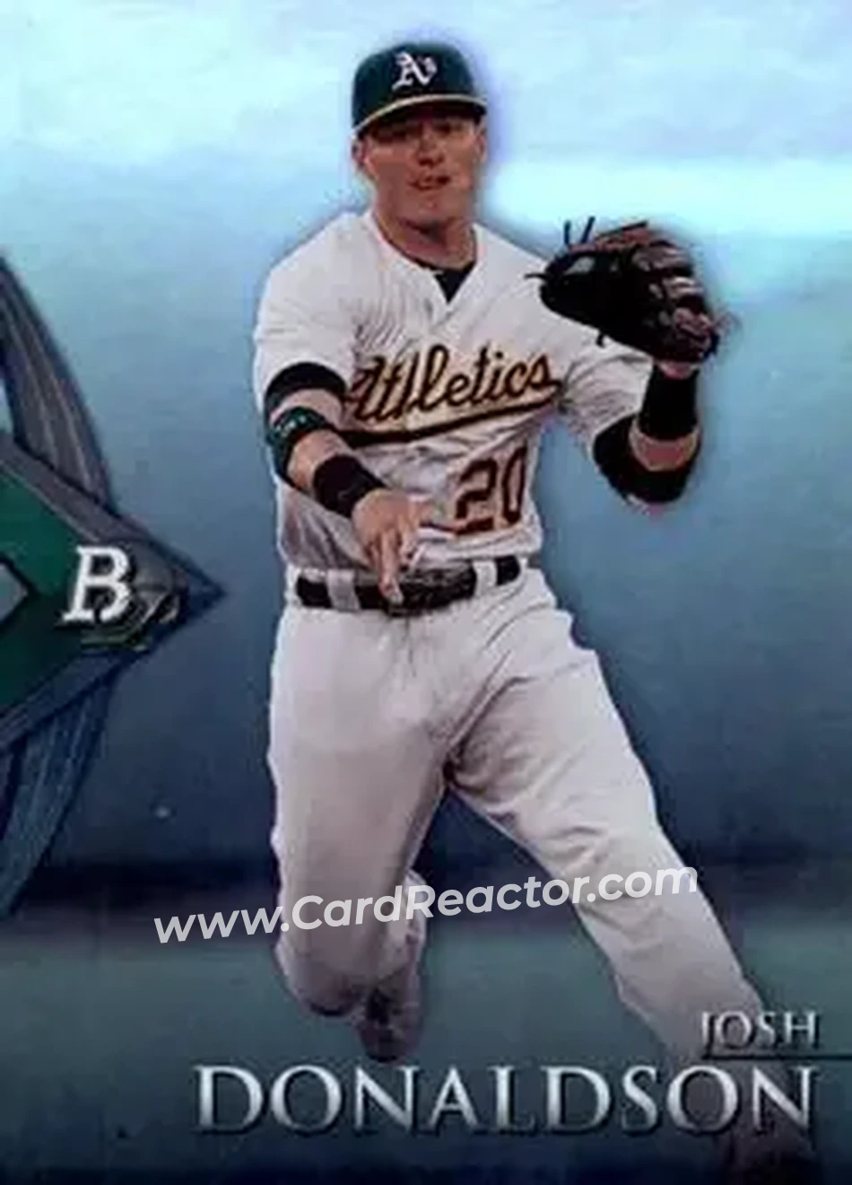 2014 Bowman Platinum #4 - Josh Donaldson - Oakland Athletics - Front