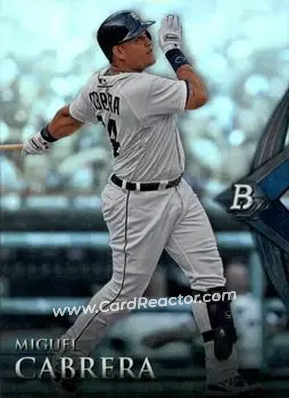 2014 Bowman Platinum #6 - Miguel Cabrera - Detroit Tigers - Front 2014 Bowman Platinum #6 - Miguel Cabrera - Detroit Tigers - Front