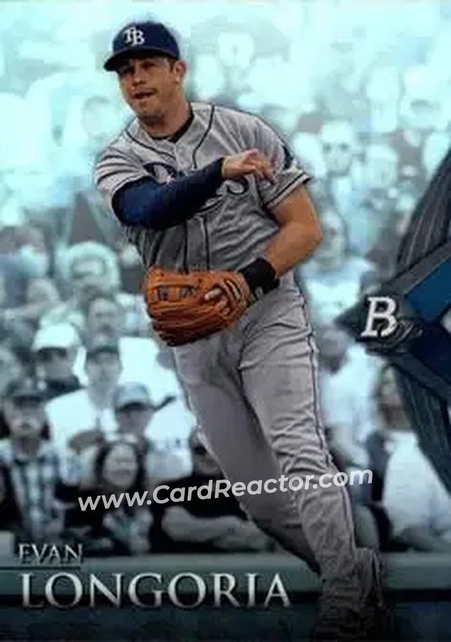2014 Bowman Platinum #8 - Evan Longoria - Tampa Bay Rays - Front