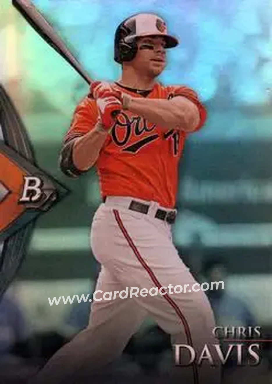 2014 Bowman Platinum #9 - Chris Davis - Baltimore Orioles - Front