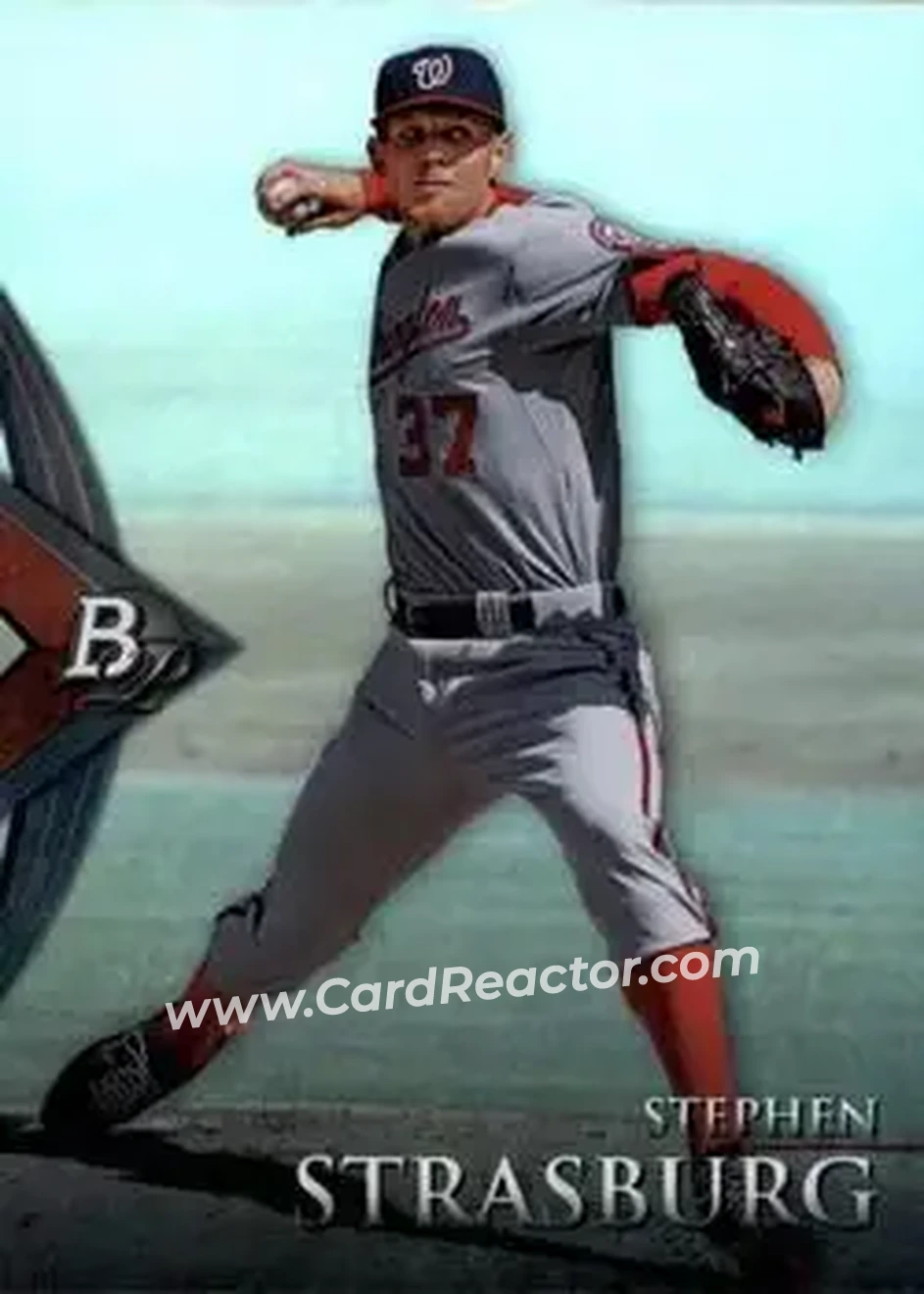 2014 Bowman Platinum #26 - Stephen Strasburg - Washington Nationals - Front