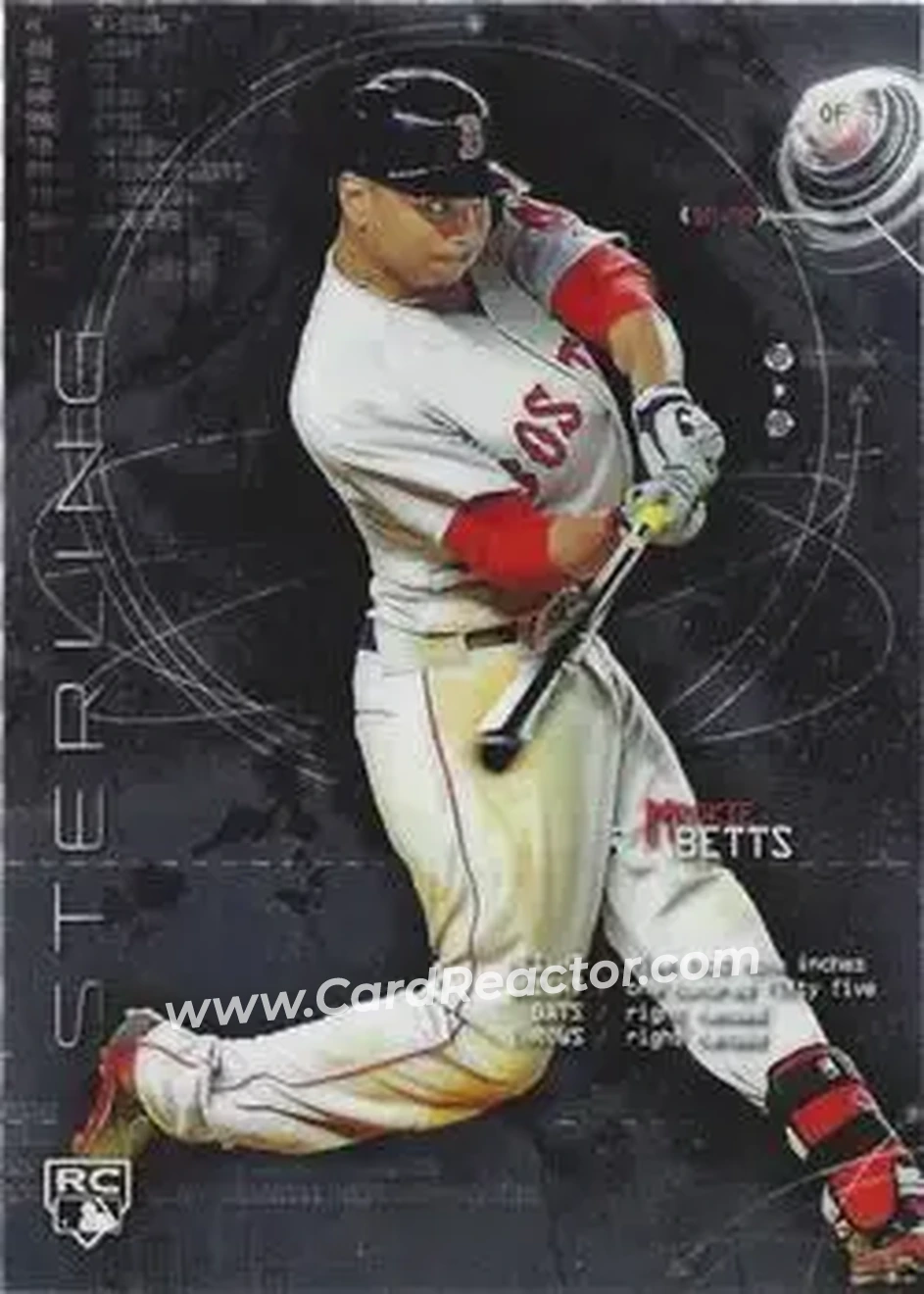 2014 Bowman Sterling #17 - Mookie Betts - Boston Red Sox - Front