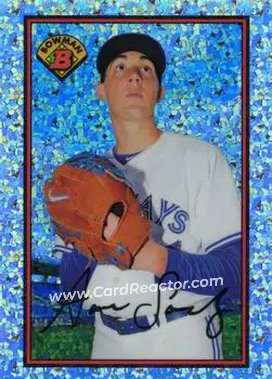 2014 Bowman Sterling - 1989 Bowman is Back Silver Diamond Refractor #89BIB-AS - Aaron Sanchez - Toronto Blue Jays - Back