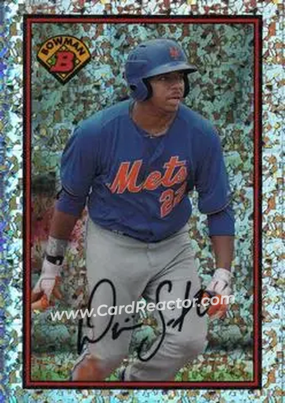 2014 Bowman Sterling - 1989 Bowman is Back Silver Diamond Refractor #89BIB-DS - Dominic Smith - New York Mets - Back