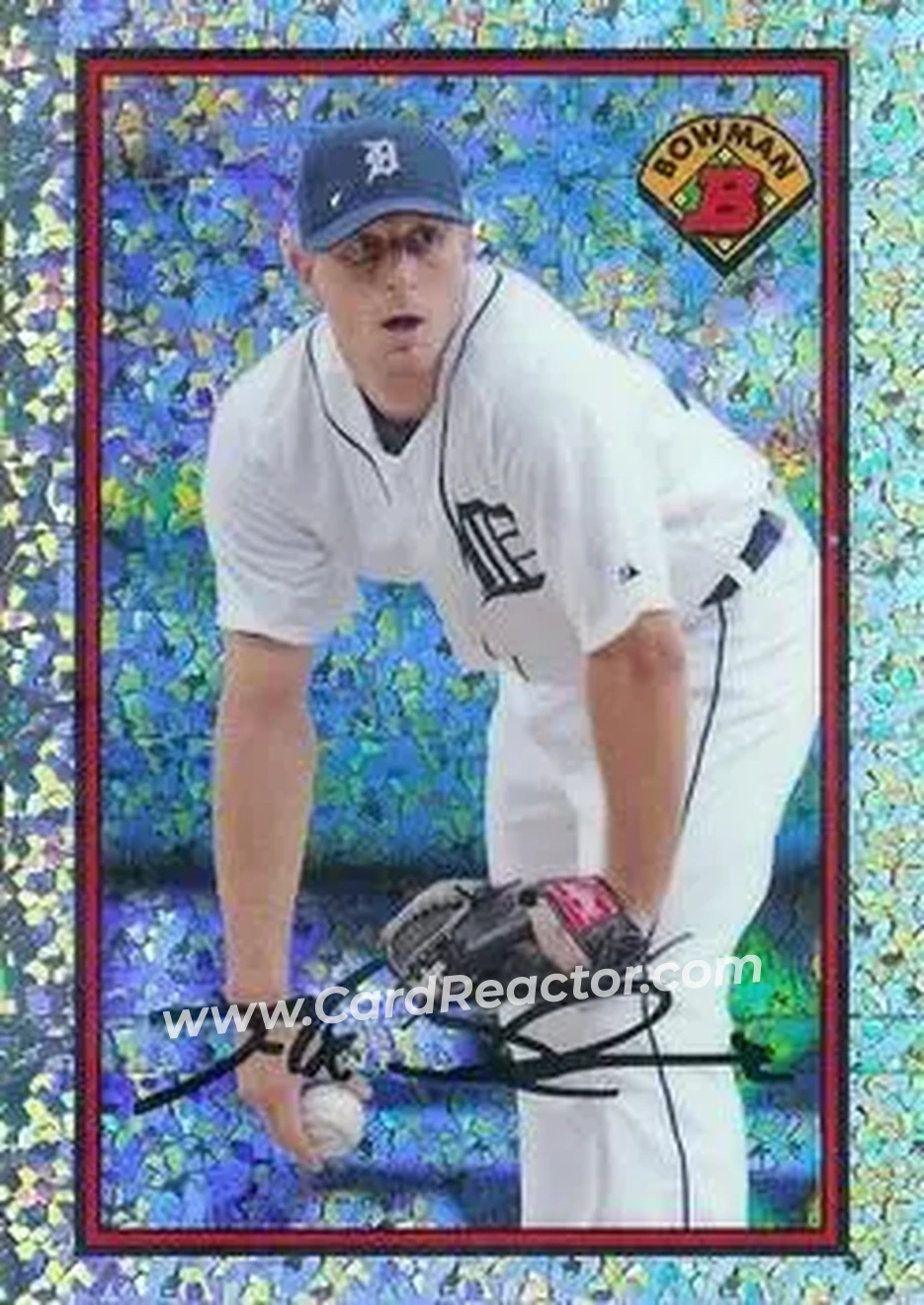 2014 Bowman Sterling - 1989 Bowman is Back Silver Diamond Refractor #89BIB-MS - Max Scherzer - Detroit Tigers - Back