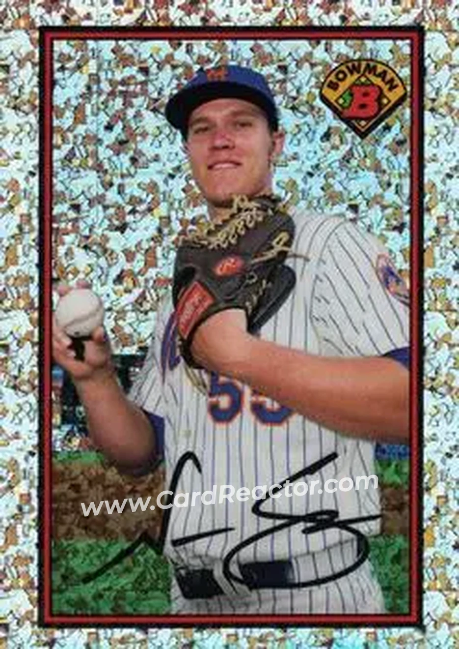 2014 Bowman Sterling - 1989 Bowman is Back Silver Diamond Refractor #89BIB-NS - Noah Syndergaard - New York Mets - Back