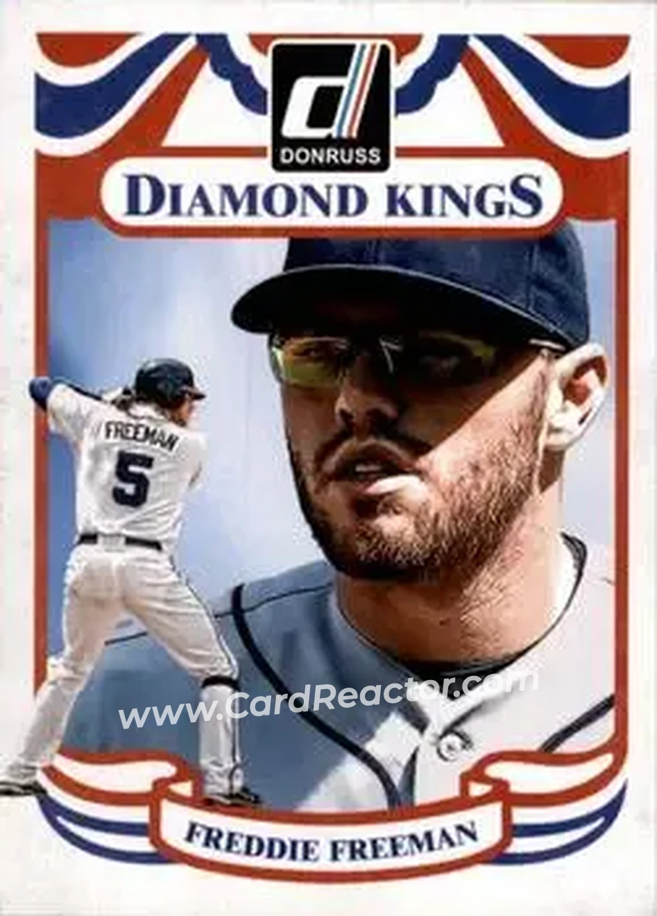 2014 Donruss #7 - Freddie Freeman - Atlanta Braves - Front 2014 Donruss #7 - Freddie Freeman - Atlanta Braves - Front
