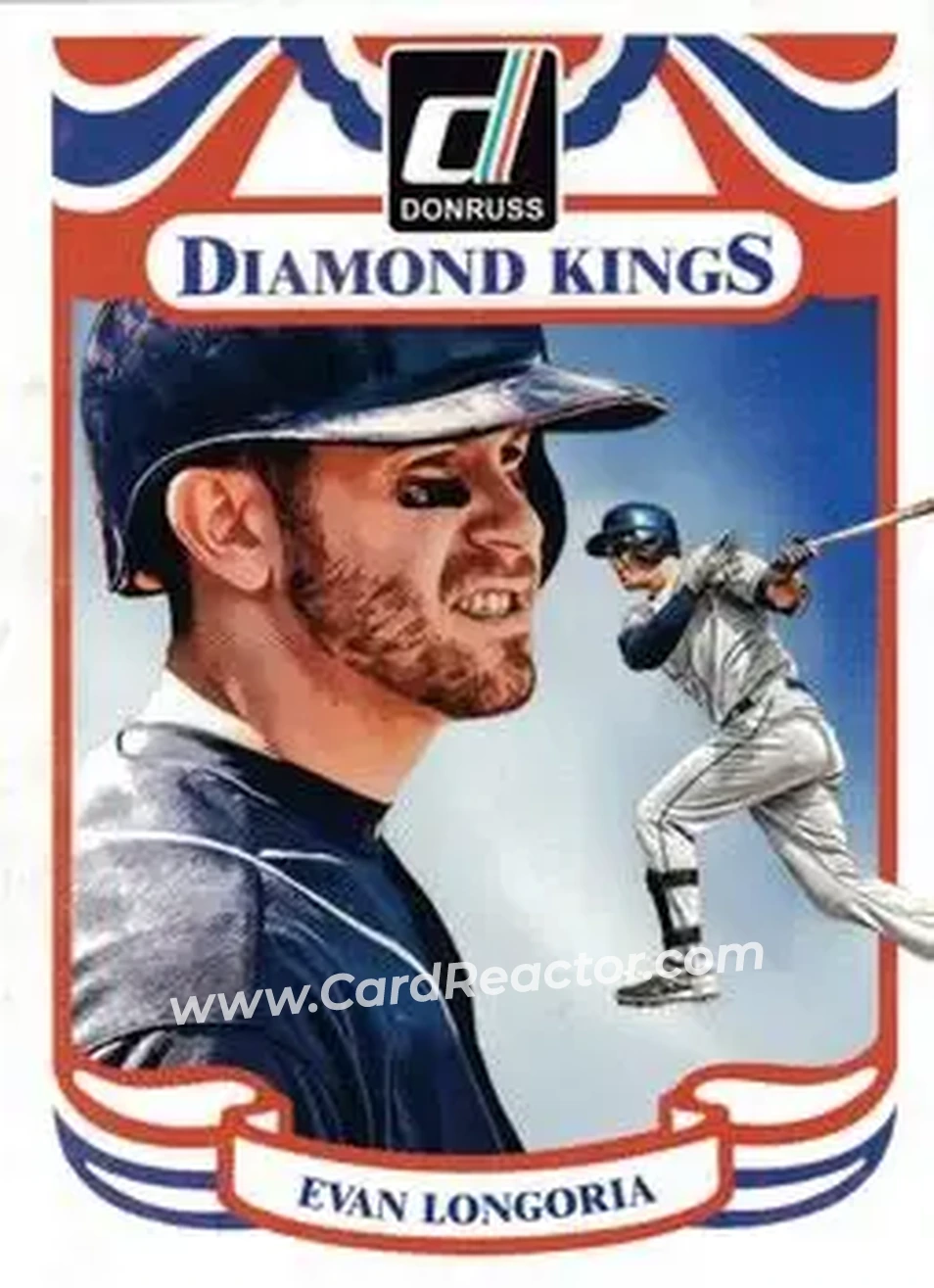 2014 Donruss #17 - Evan Longoria - Tampa Bay Rays - Front