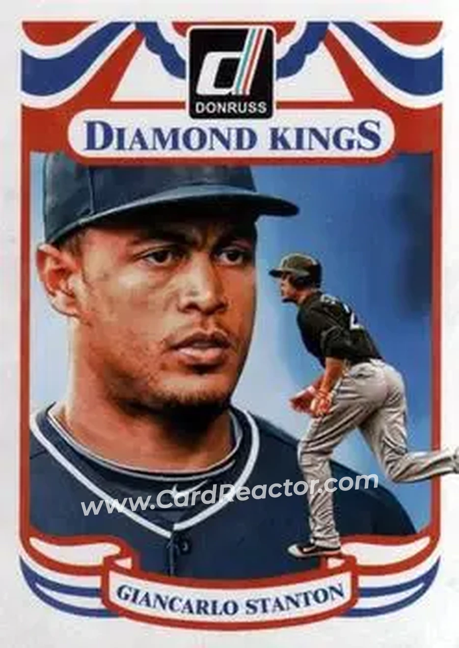 2014 Donruss #18 - Giancarlo Stanton - Miami Marlins - Front 2014 Donruss #18 - Giancarlo Stanton - Miami Marlins - Front