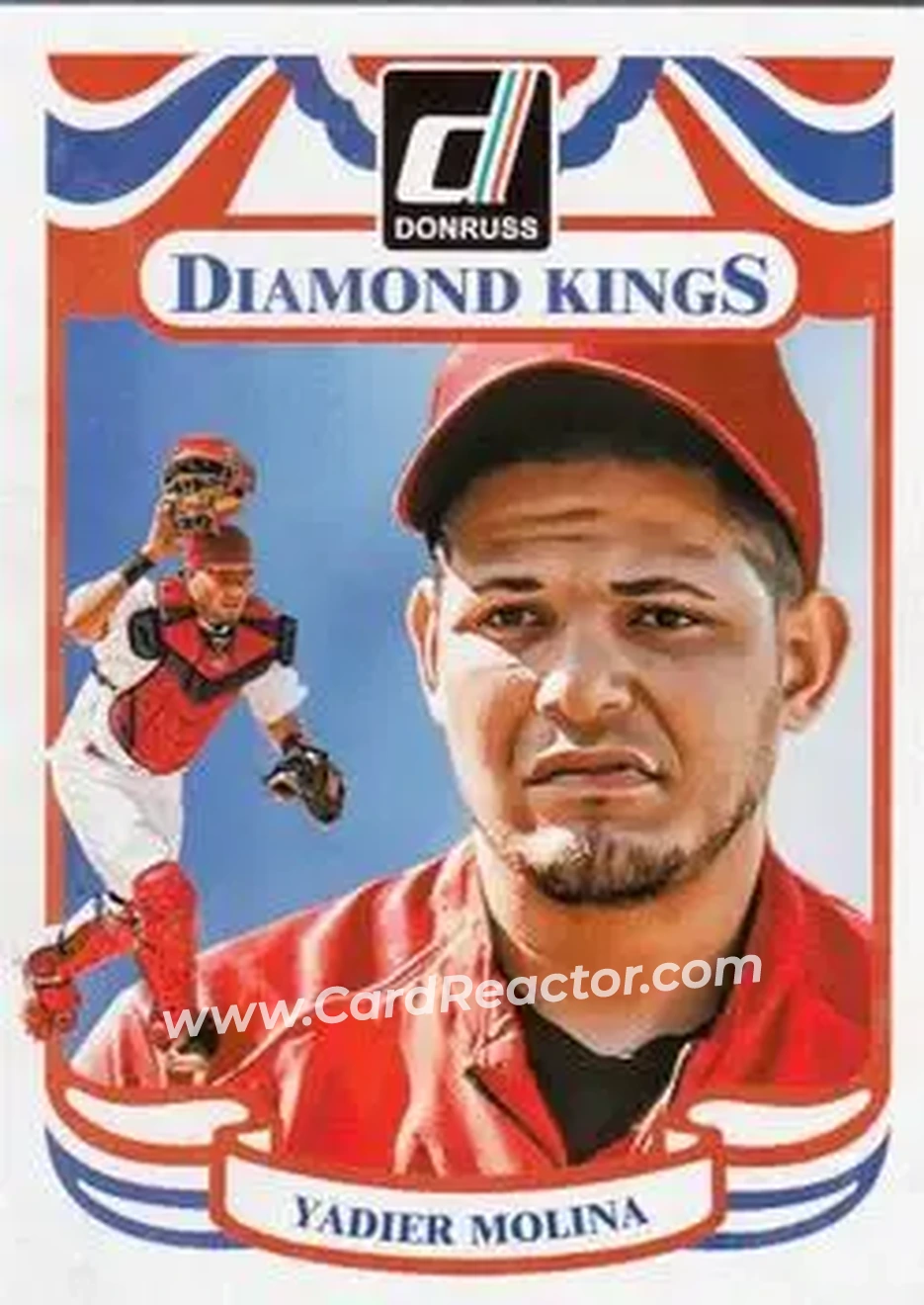 2014 Donruss #25 - Yadier Molina - St. Louis Cardinals - Front 2014 Donruss #25 - Yadier Molina - St. Louis Cardinals - Front