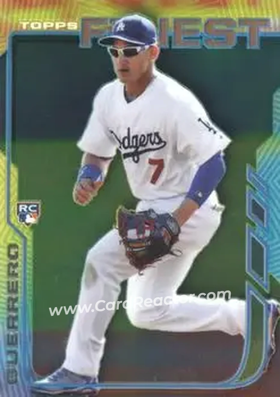 2014 Finest #5 - Alex Guerrero - Los Angeles Dodgers - Front