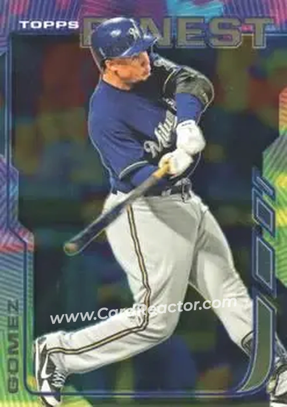 2014 Finest #14 - Carlos Gomez - Milwaukee Brewers - Front