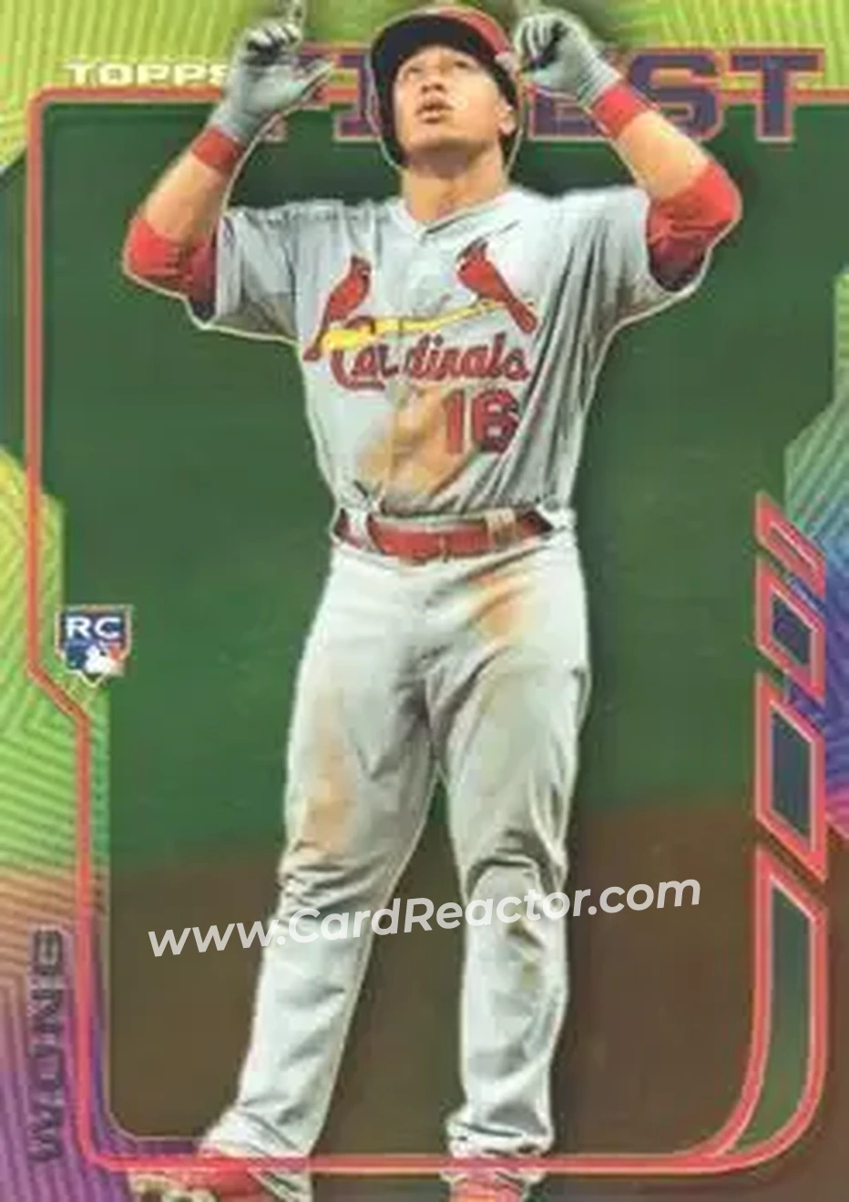 2014 Finest #15 - Kolten Wong - St. Louis Cardinals - Front