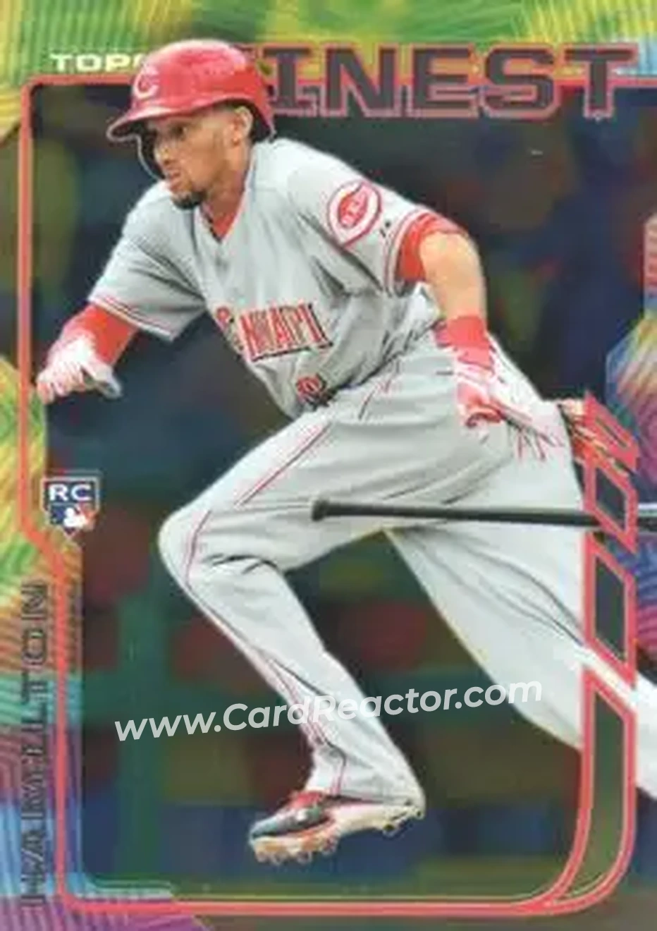 2014 Finest #21 - Billy Hamilton - Cincinnati Reds - Front