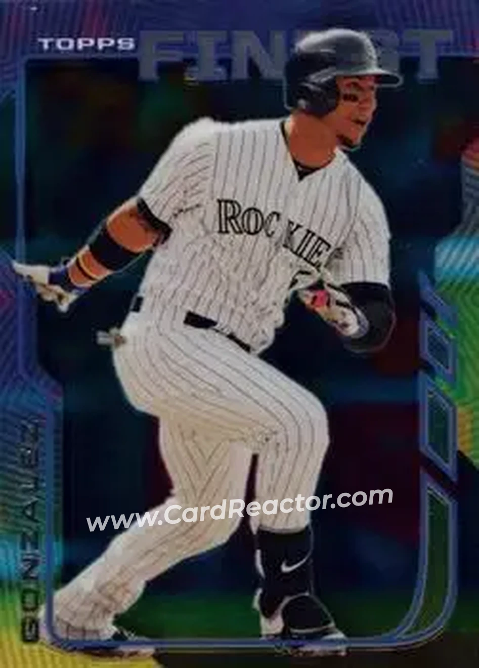 2014 Finest #30 - Carlos Gonzalez - Colorado Rockies - Front