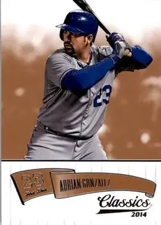 2014 Panini Classics #4 - Adrian Gonzalez - Los Angeles Dodgers