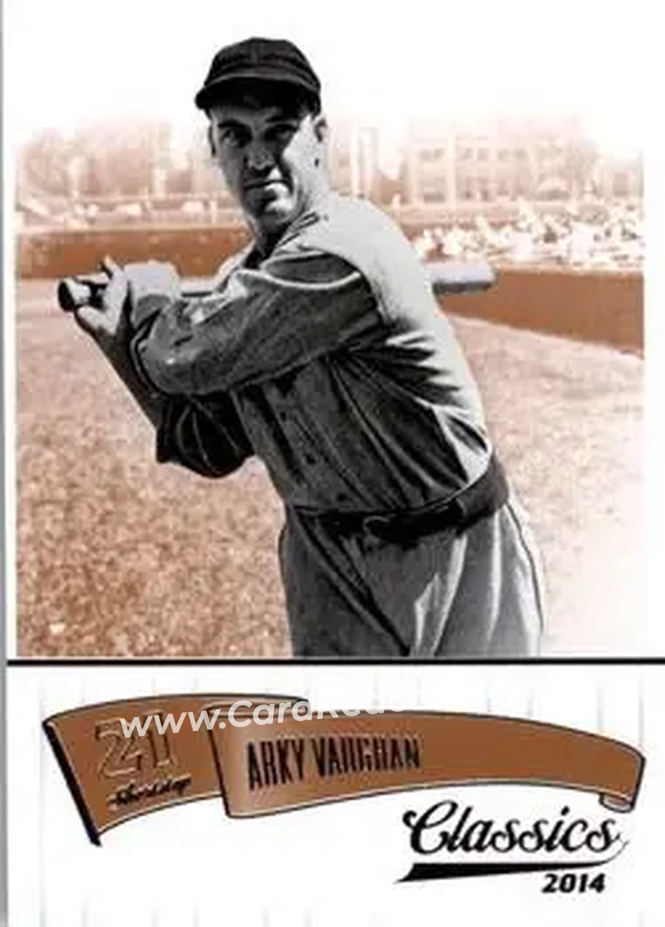 2014 Panini Classics #9 - Arky Vaughan - Pittsburgh Pirates - Front 2014 Panini Classics #9 - Arky Vaughan - Pittsburgh Pirates - Front