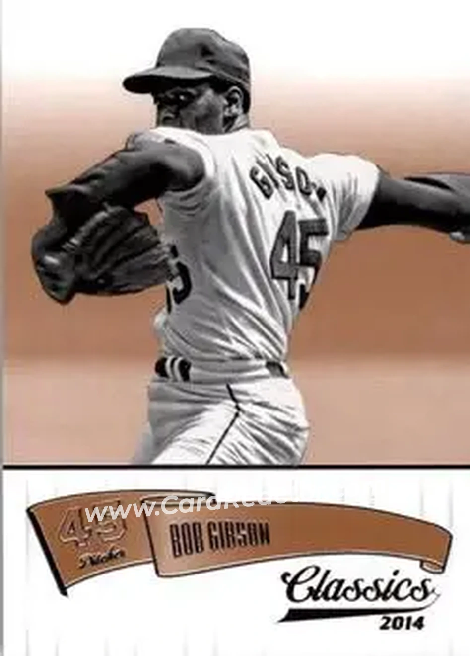 2014 Panini Classics #14 - Bob Gibson - St. Louis Cardinals - Front