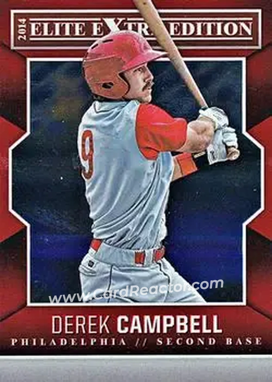 2014 Panini Elite Extra Edition #18 - Derek Campbell - Philadelphia Phillies - Front