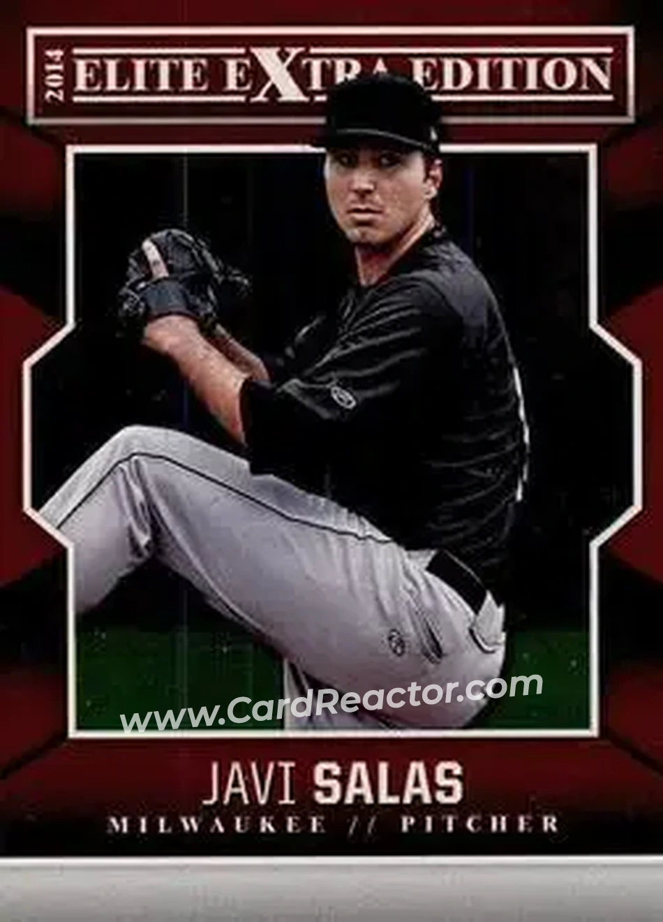 2014 Panini Elite Extra Edition #20 - Javi Salas - Milwaukee Brewers - Front