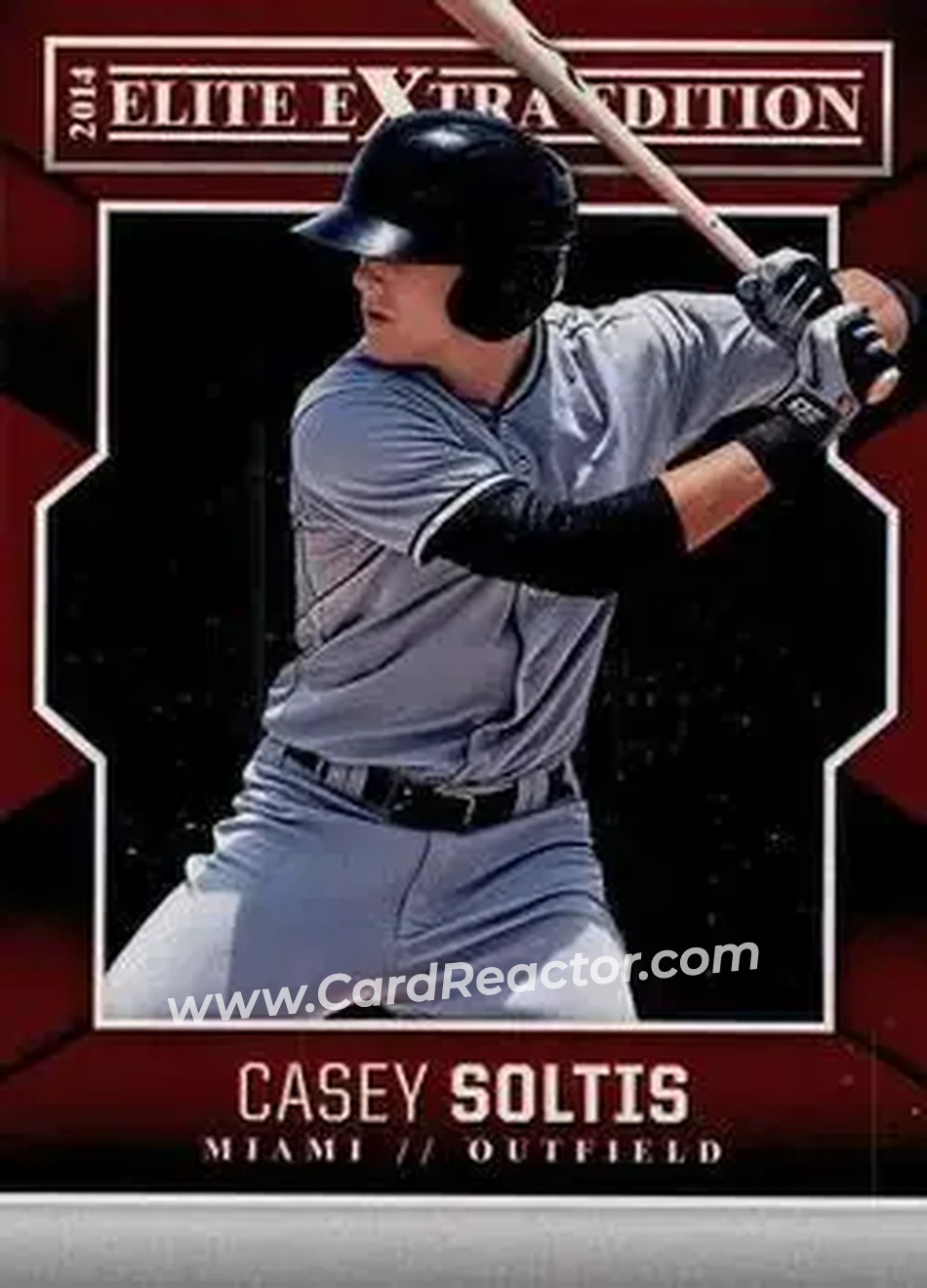 2014 Panini Elite Extra Edition #24 - Casey Soltis - Miami Marlins - Front