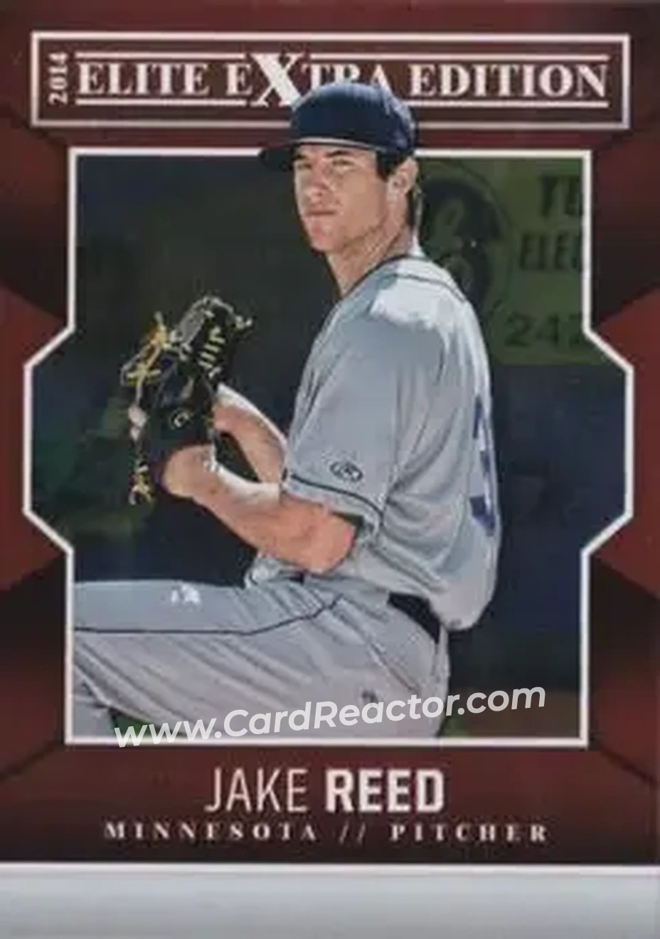 2014 Panini Elite Extra Edition #26 - Jake Reed - Minnesota Twins - Front