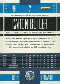 Back of Caron Butler