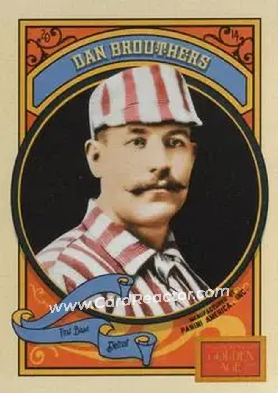 2014 Panini Golden Age #3 - Dan Brouthers - Detroit Wolverines - Front