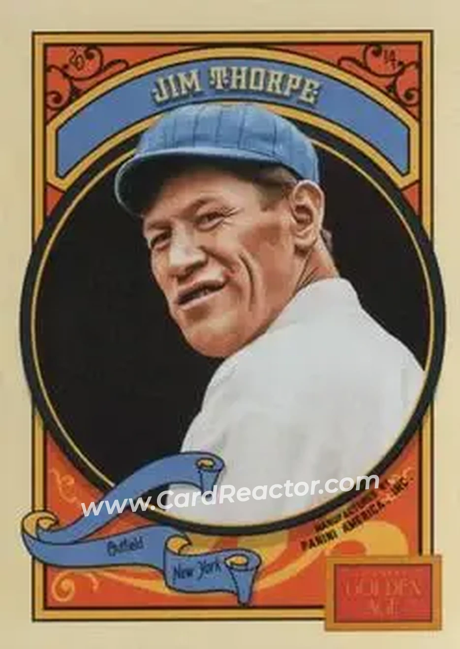 2014 Panini Golden Age #9 - Jim Thorpe - New York Giants - Front 2014 Panini Golden Age #9 - Jim Thorpe - New York Giants - Front