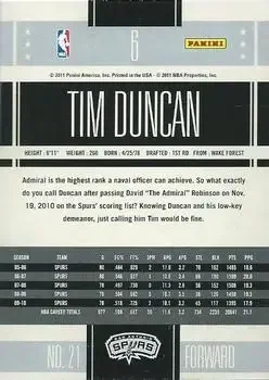 Back of Tim Duncan